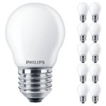 Mehrfachpackung 10x Philips Master Value LED Lustre E27 Kugel Matt 3.4W 470lm - 927 Extra Warmweiß | Höchste Farbwiedergabe - Dimmbar - Ersatz für 40W