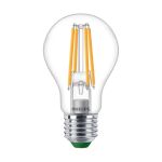 Philips Master Ultra Efficient LED E27 Birne Fadenlampe Klar 4W 840lm - 827 Extra Warmweiß | Dimmbar - Ersatz Für 60W
