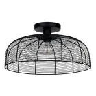 Eglo Deckenleuchte Rinroe Stahl Schwarz Bernstein | Geeignet für E27