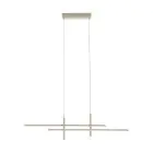 Eglo Pendelleuchte Trepilia Aluminium Stahl Geschliffen 20W 2500lm - 830 Warmweiß | IP20